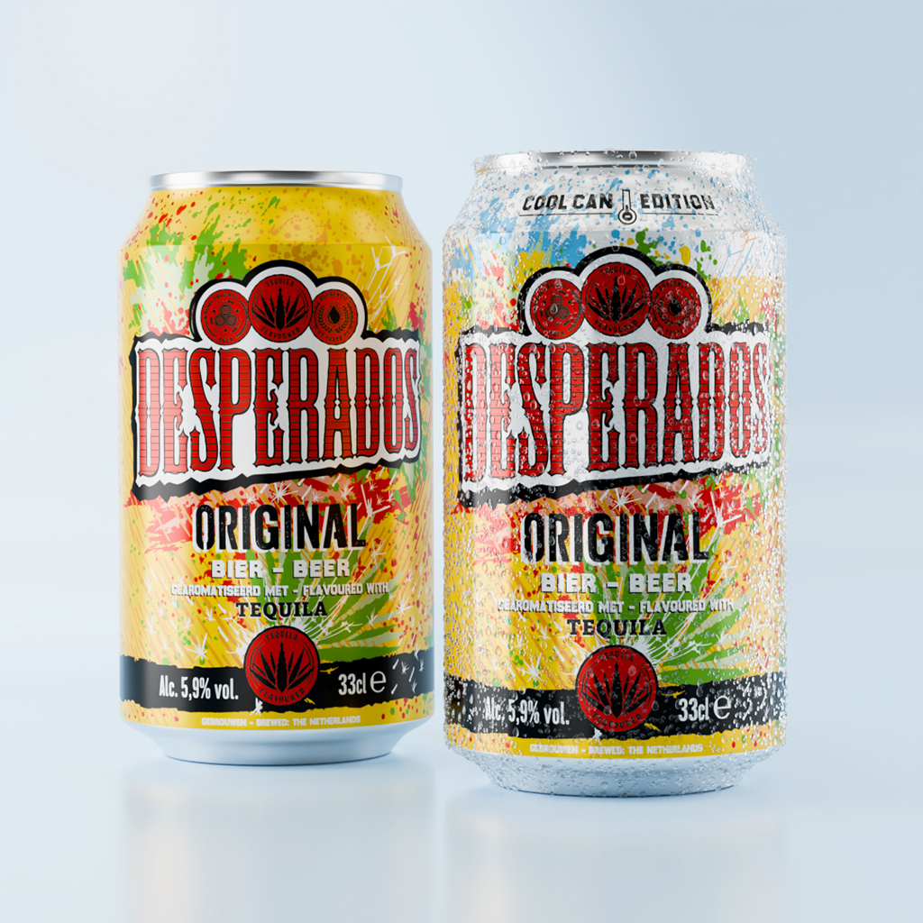 Desperados Beer Cool Can visual