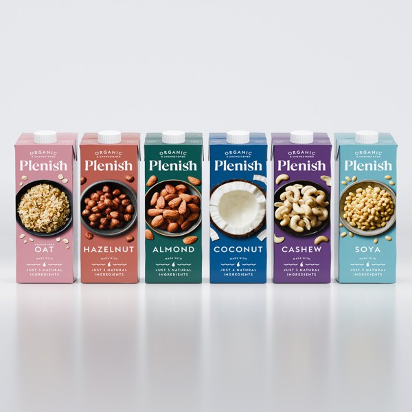 Plenish milks range 3D visual