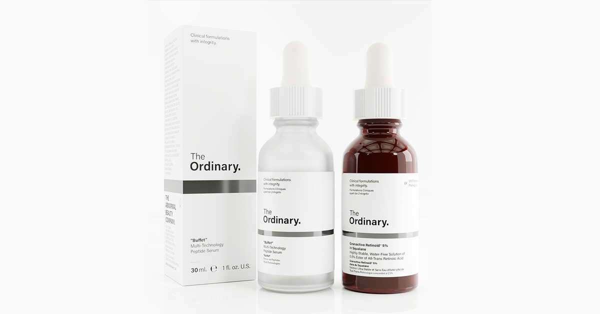 The Ordinary bottle 3D visual